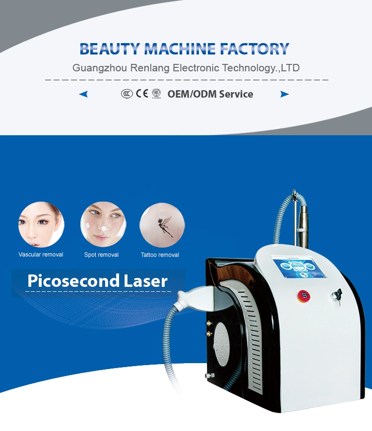 Portable Picosecond Laser Tattoo Removal Pico Laser Picoway with 755nm Honey Comb Head