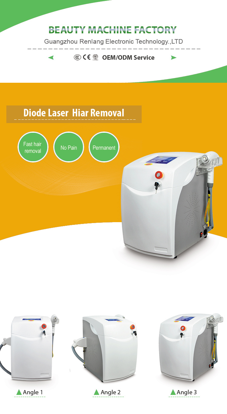 Permanent Hair Removal 808nm Diode Laser Machine for Salon Use