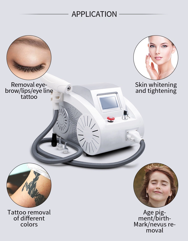 Q Switched ND YAG Laser Beauty Machine Tattoo Removal Eyebrow Lipline Pigmentation Remover Beauty Salon Equipment