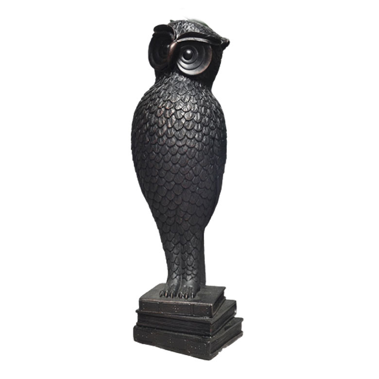 Animal Figurines Folk Sculptures Life Like Owl Resin Simulation