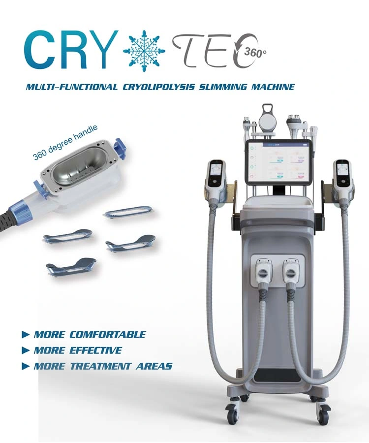 FDA Ce Approved Cryolipo Fat Freezing+RF+Cavitation 1800W Fat Freezing Cryolipolysis Machine