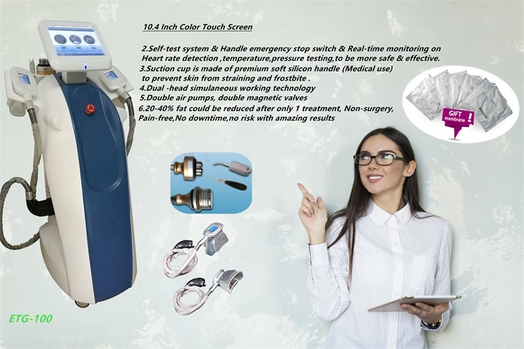 Effective Cryolipolysis+ RF + 40K Cavitation Fat Freeze Slimming Machine with Heart Rate Detection
