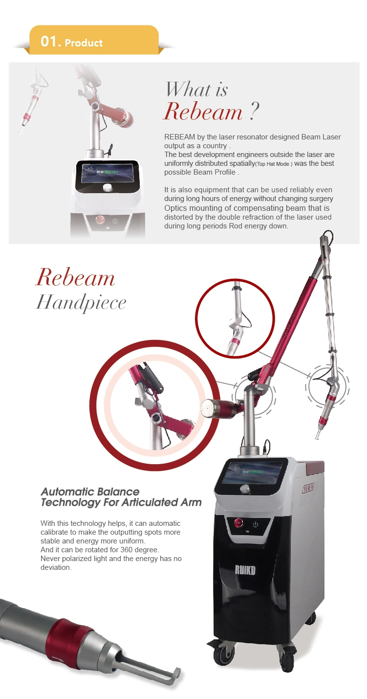 Korea Dual Pulse ND YAG Laser Device for Tattoo Removal