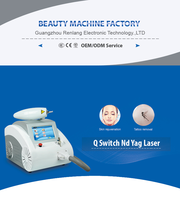 Portable Tattoo Remove Device 1064nm 532nm ND YAG Laser
