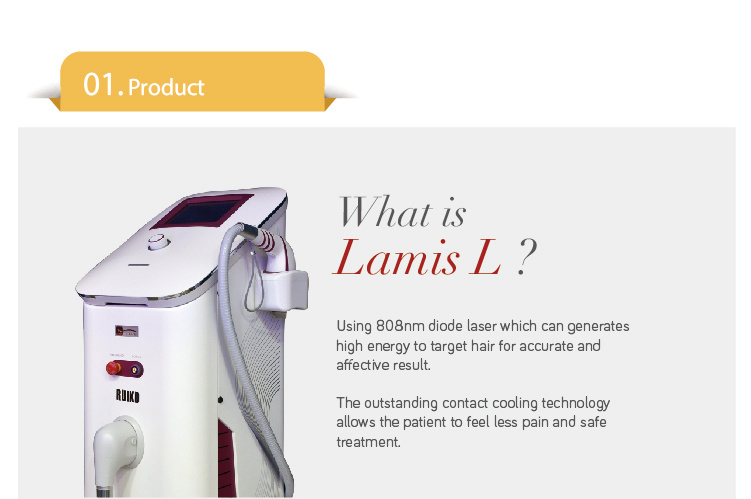 Professional Hair Removal Laser 808nm Diode Laser Beauty Machine