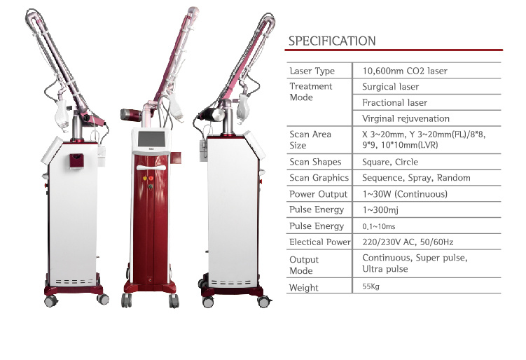 Fractional CO2 Laser Machine Vaginal Wrinkle Removal Beauty Machine