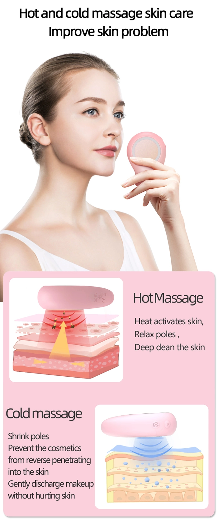 Facial Massager Hot and Cool Skin Care Device