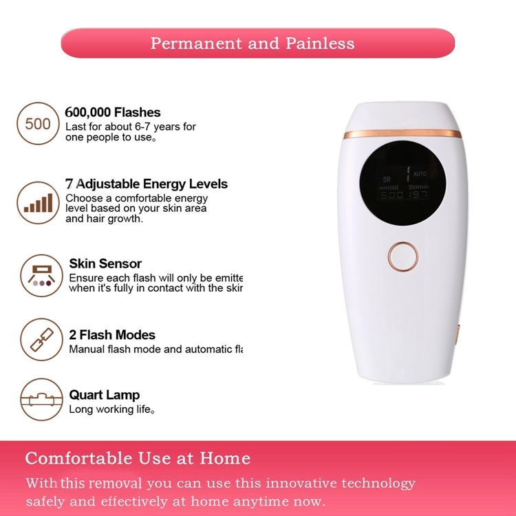 2019 New Handheld Beauty Device Mini Epilator Home Use Laser IPL Hair Removal Machine