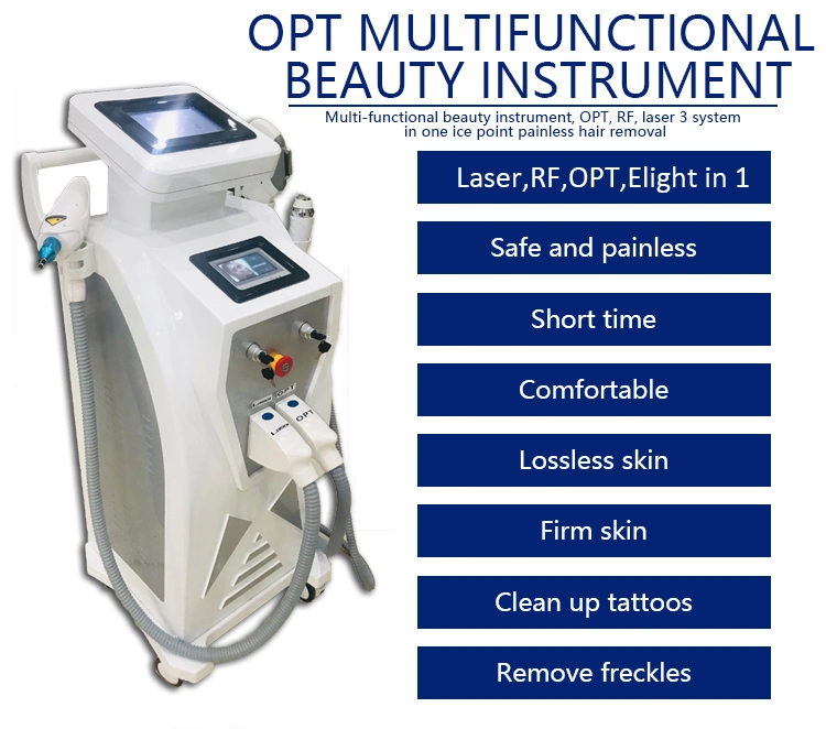 Opt IPL Elight Equipment/ Hair Removal Tattoo Removal IPL YAG Machine