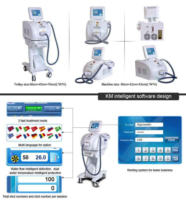 Ce FDA Approved IPL RF Shr Laser Hair Removal Machine/Device