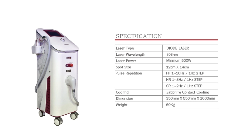 2021 Powerful 808 Nm Diode Laser Hair Removal High Power Diode Laser Salon Device
