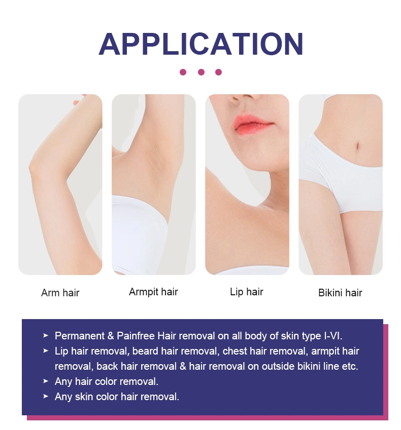 Best Result Permanent Hair Removal Epilation 808 Hair Removal Diode Laser Device