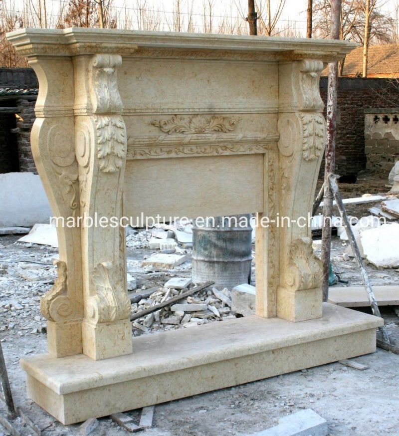 Marble Stone Sculptures Home Decoration Marble Fireplaces (SYMF-014)