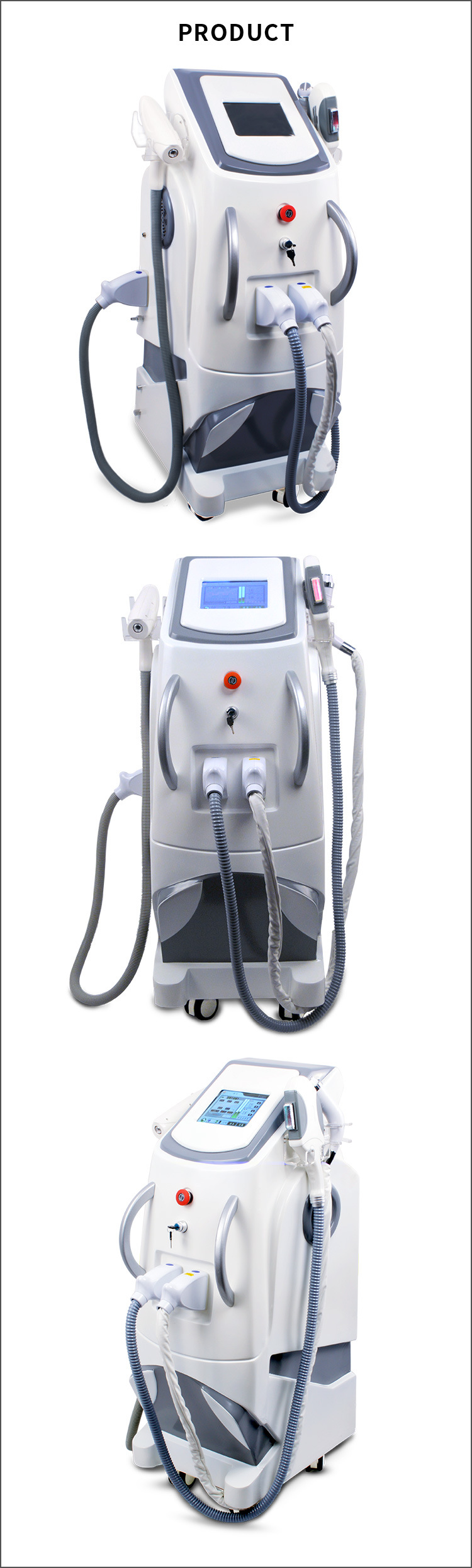 Multi-Functional Laser RF Elight IPL Facial Lifting Skin Care Machine Hair Removal Beauty Equipment