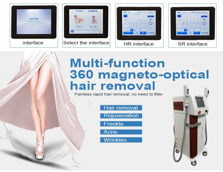 Effective IPL System Skin Rejuvenation Beauty Device IPL Shr Permanent Hair Removal Salon Use