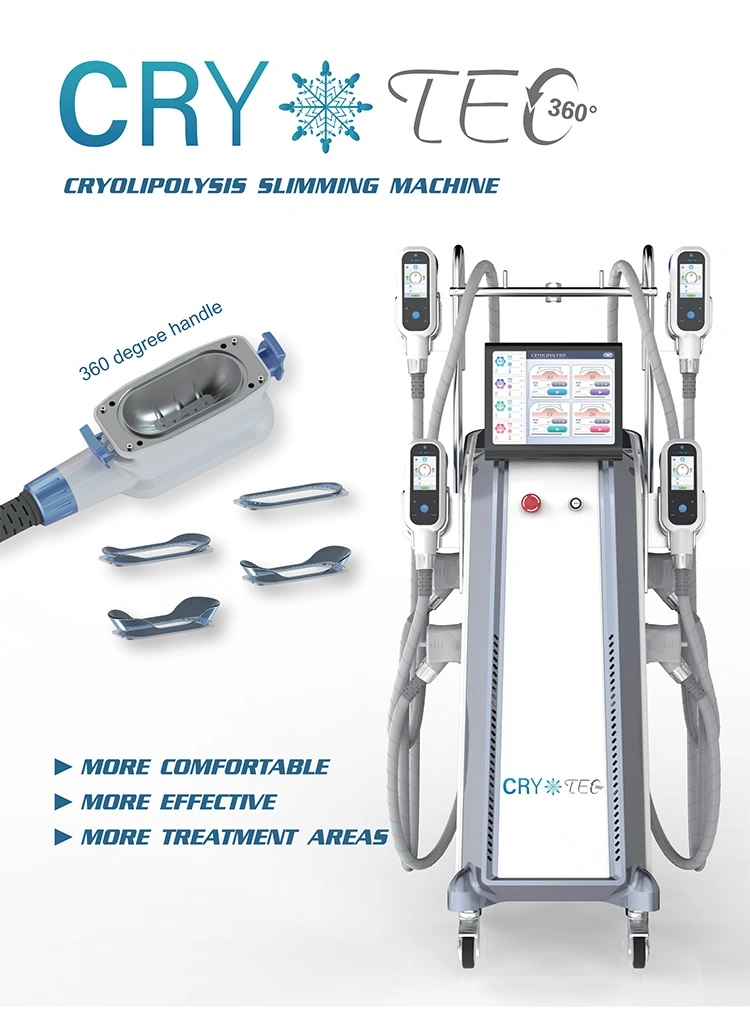 Cryolipolysis Freeze Fat Slimming Machine 4 Handles for Fat Freeze Working at The Same Time