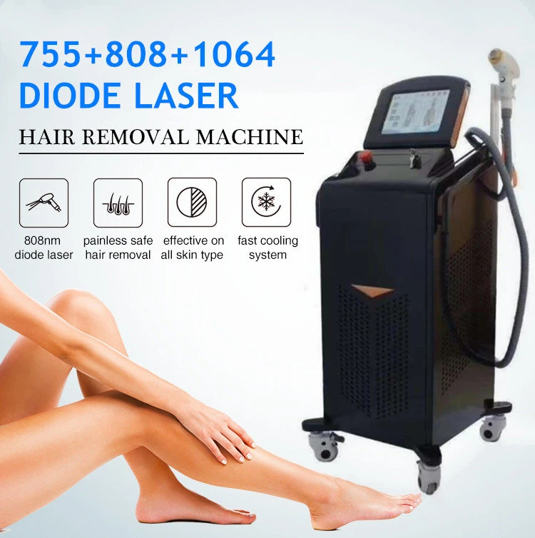 450W/600W/900W 1200W Laser Alexandrite 755nm 808nm 1064nm Diode Laser Hair Removal Beauty Machine