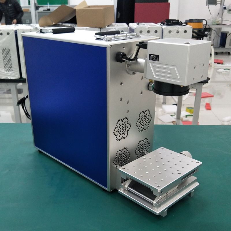 Portable 30W Fiber Laser Machine Laser Engraver Printer Metal Marking Engraving