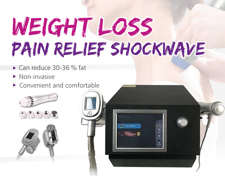 Shockwave Therapy Cool Tech Fat Freezing Machine Pain Relief Cellulite Reduction Body Slimming