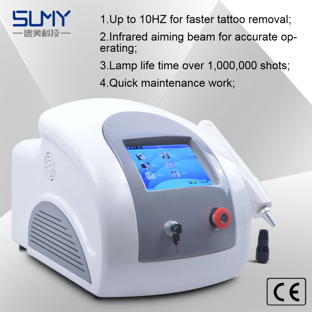 Q Switch Laser Tattoo Removal/1064/532/1320nm ND YAG Laser Beauty Equipment