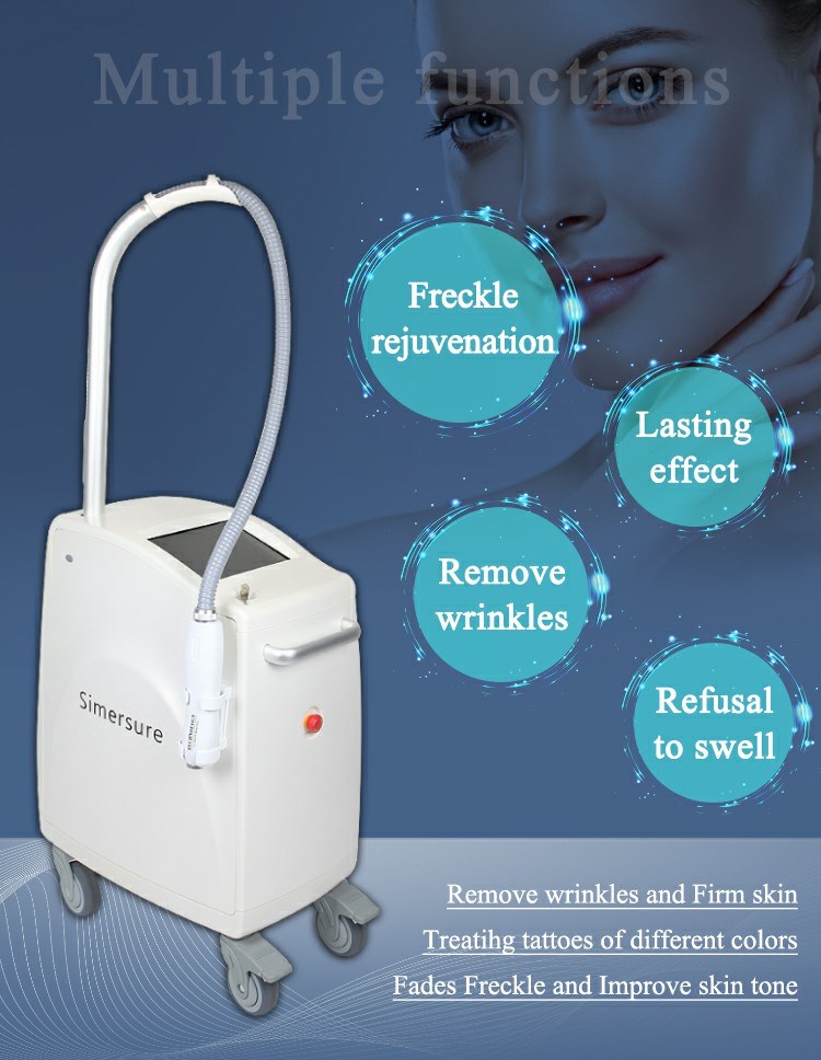 Q Switch ND YAG Laser for Tattoo Remover with 1064nm 532nm 755nm Picoseconds