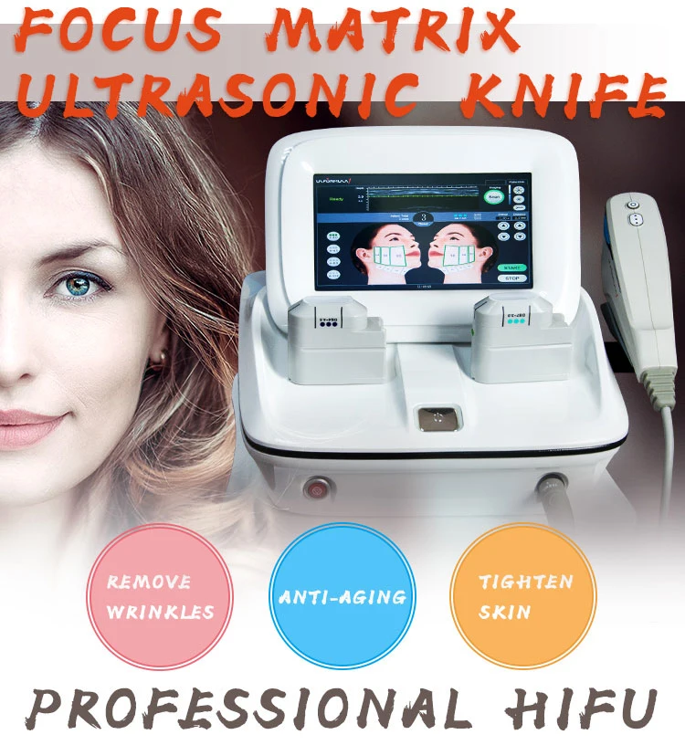 Portable 3D Hifu Equipment with 12 Lines for Skin Care Wrinkle Removal