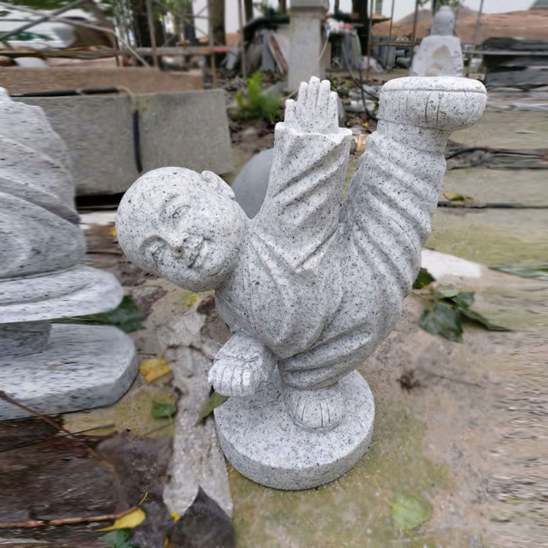 Little Novice Monk Sculptures Outdoor Sculptures Stone Carving