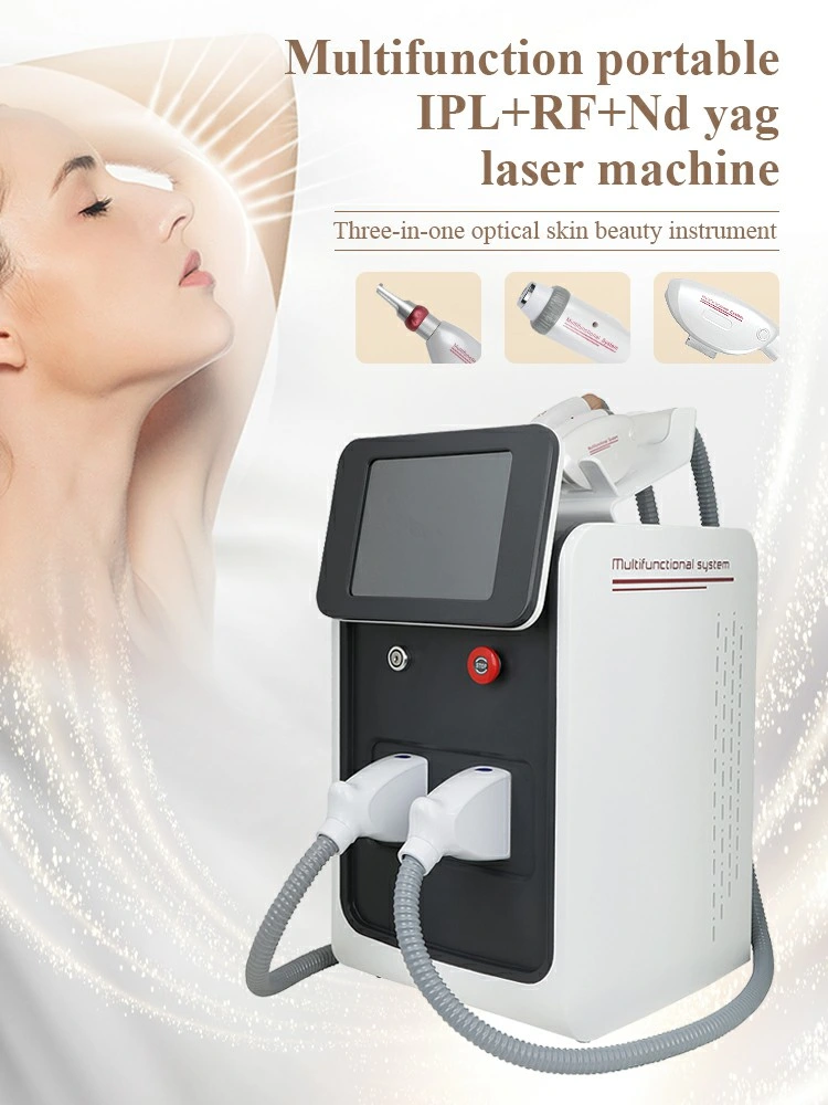 3 in 1 IPL ND YAG Laser RF Hair Removal & Skin Rejuvenation Multifuctional Beauty Device