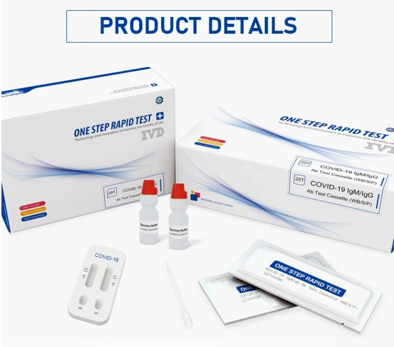 Hightop Antibody Rapid Detection Test Kit Medical Igg Igm Colloidal Gold Method Test Kit Ce