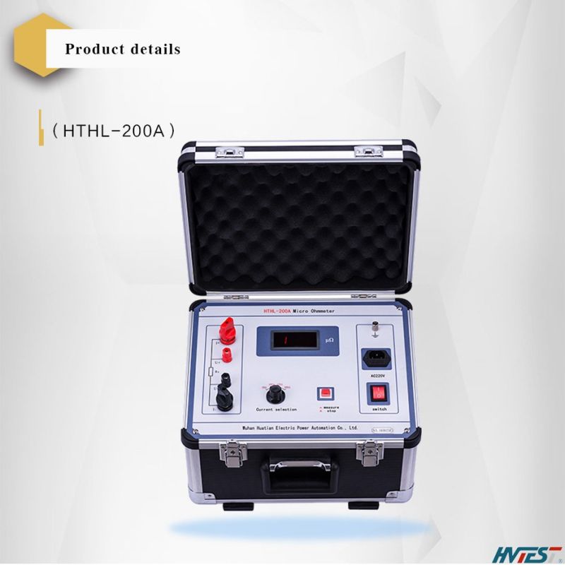 Hthl-200A Loop Resistance Tester Circuit Breaker Test Contact Resistance Tester