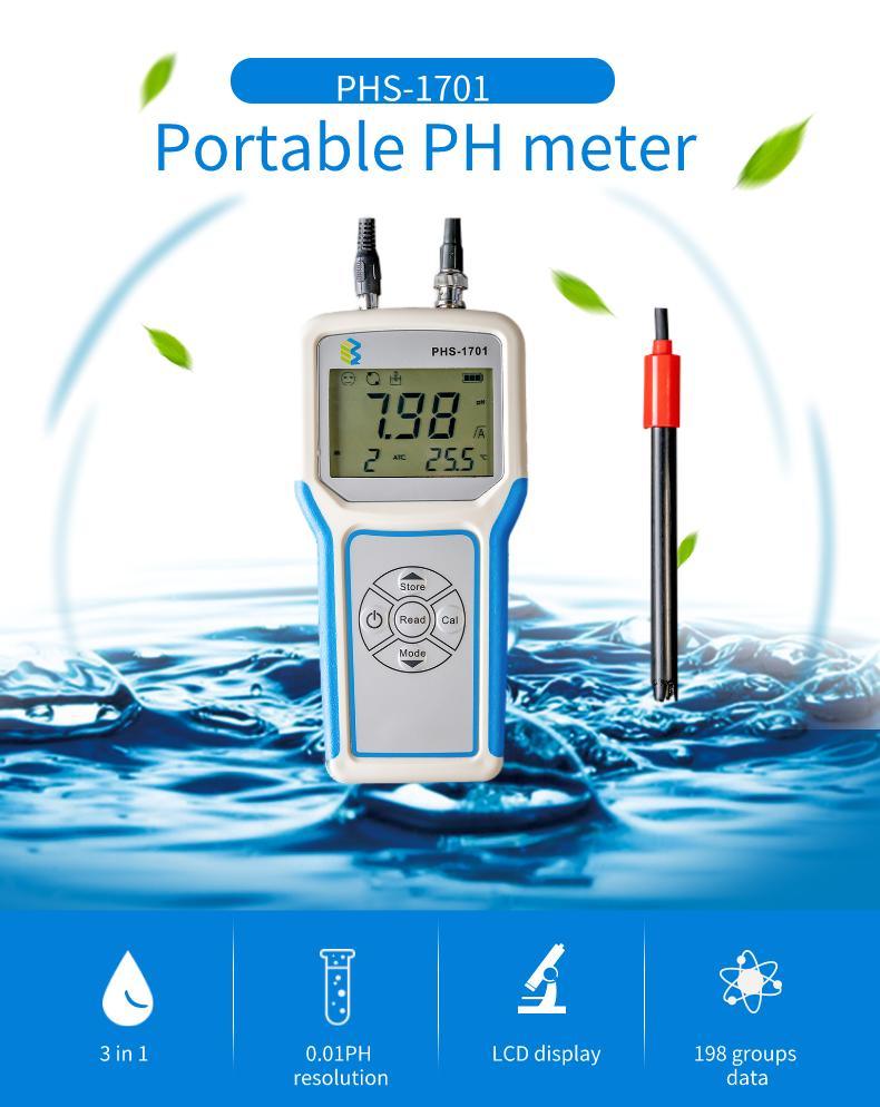 Hot Selling Portable Water Quality Analyzer pH Meterph Meter Analyzer