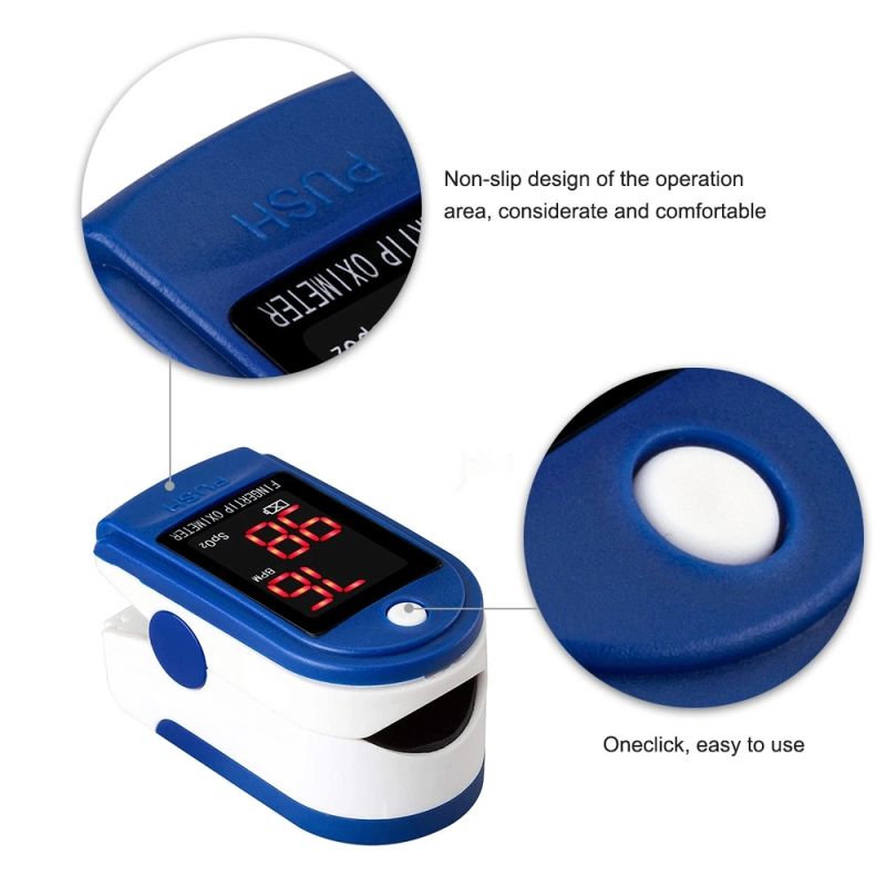High Quality Multi-Color Custom Fingertip Pressure Bp Monitor Pulse Oximeter