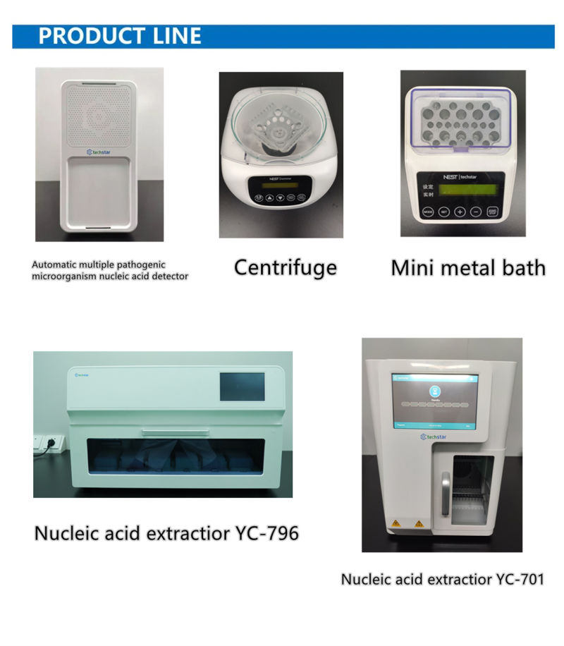 CE FDA ISO13485 Laboratory Instrument Fully Automatic Nucleic Acid Extractor