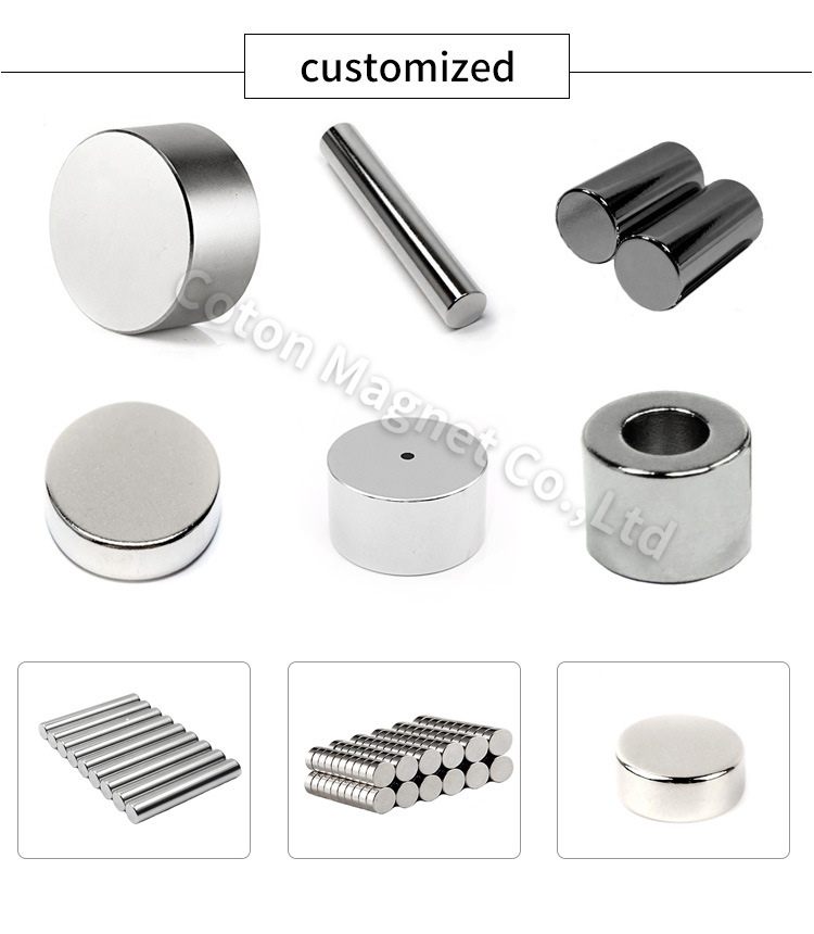 Aimant Cylinder Shape N42 Strong Neodymium Magnets for Water Meters
