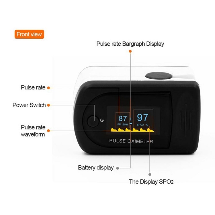 Blood Finger Rechargeable Pulse Oximeter Oxygen Meter