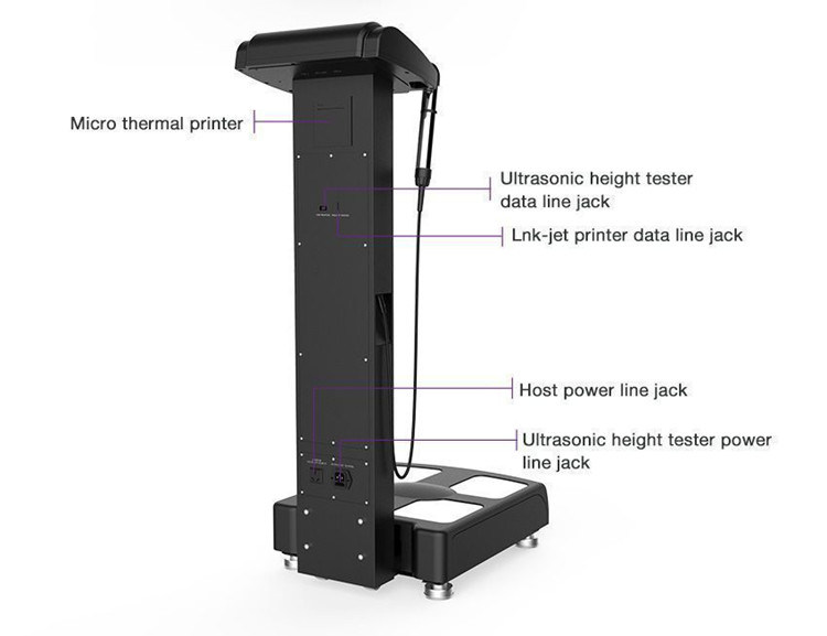 Fat Test Impedance Body Fat Analyser WiFi with Printer