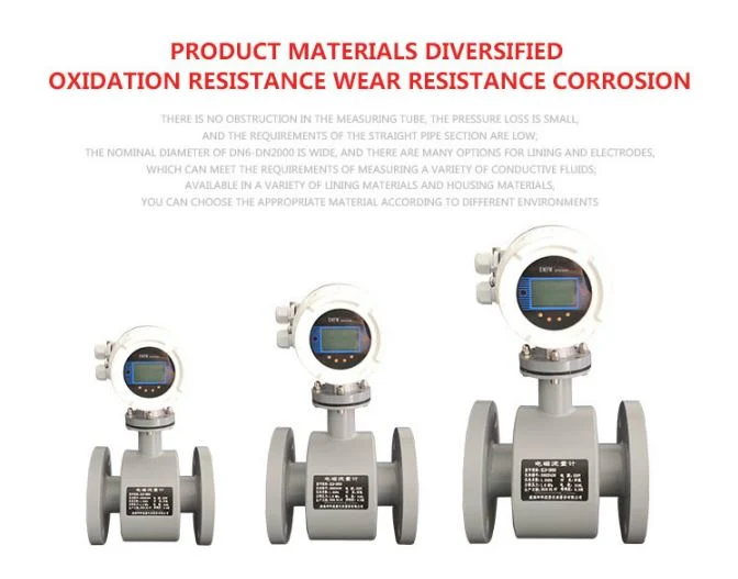 Chemical Plant Eletromagnetic Flow Meter with 316 Electrodes