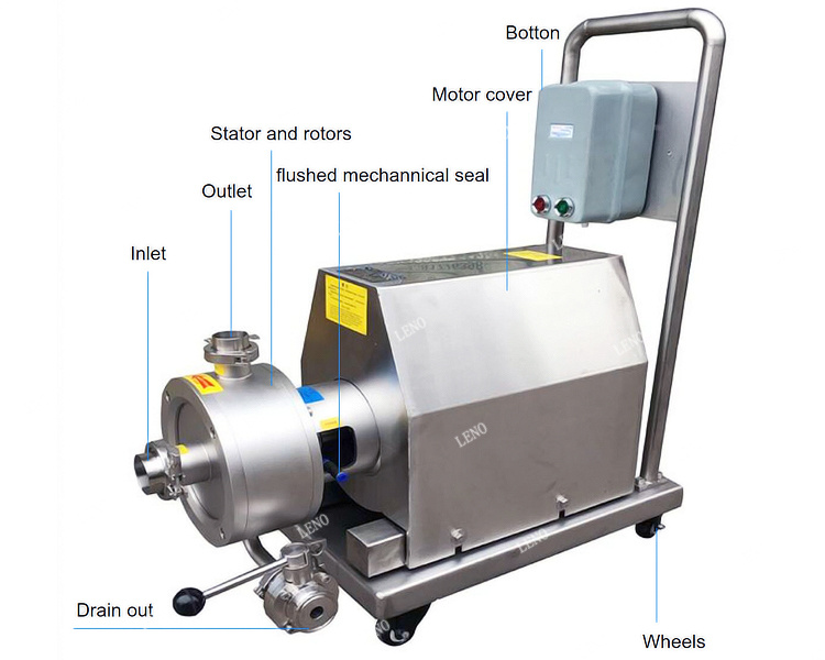 Chemical Laboratory Stainless Steel Mixing Tank with Emulsifying Pump