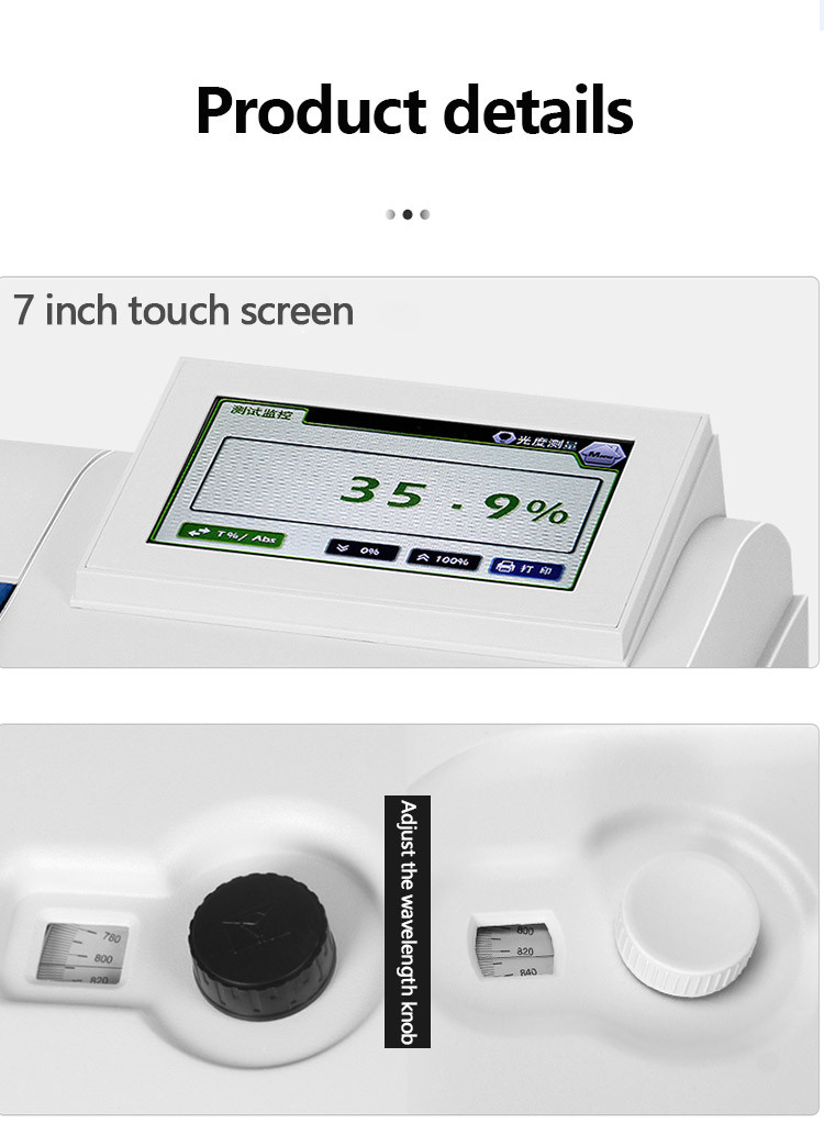 Medicine Spectrophotometer Used in Environmental Protection for Chemical Lab
