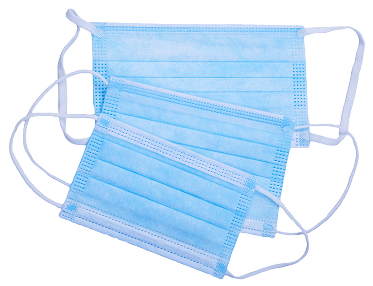 Morntrip 50 Pack Non Woven Sanitary Procedure Thick Disposable Earloop 3 Ply Mask