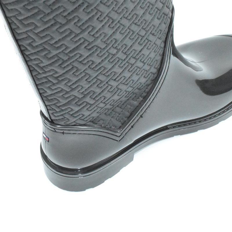 Fashion PVC Rain Boots Waterproof Black Rain Boots for Ladies
