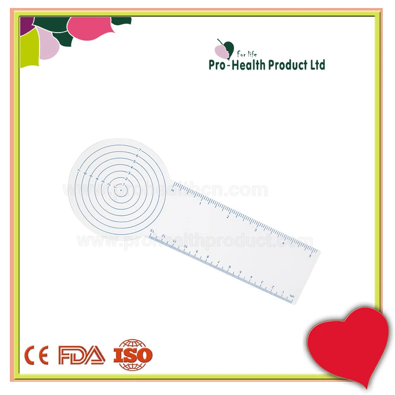 Customized Logo Measuring Tool Plastic PVC Wound Measuring Ruler