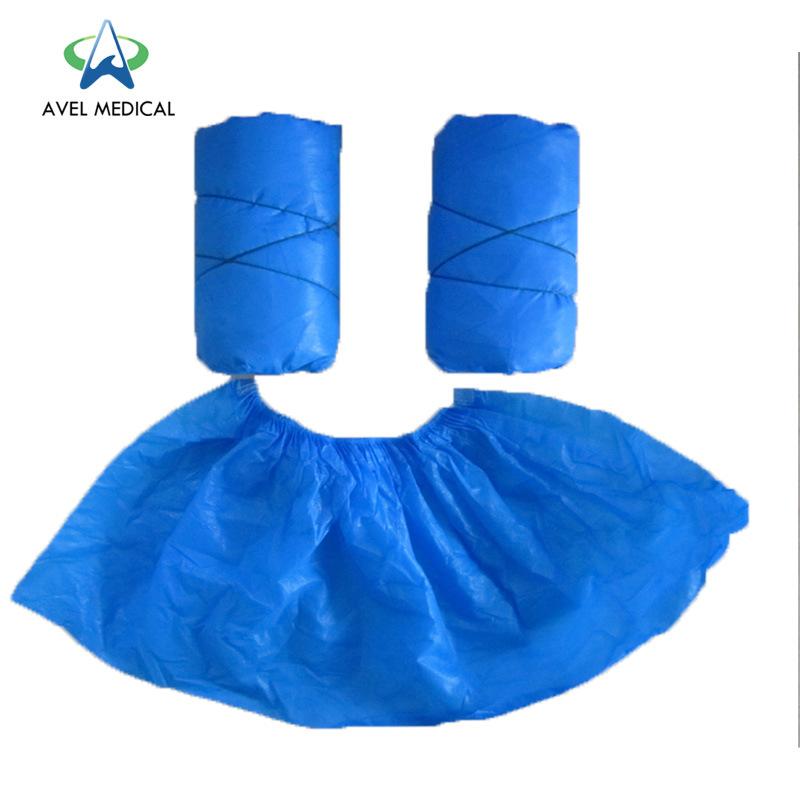 Disposable Blue Waterproof Rain Boot/Shoe Covers, Rain Cover for Shoes