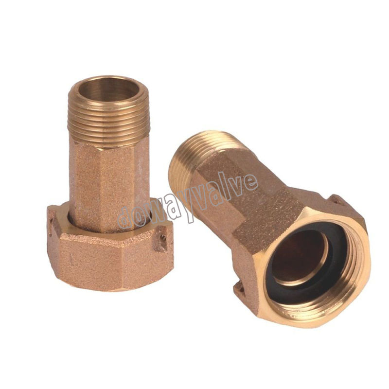 Dzr Brass Meter Couplings for DN20 Water Meters