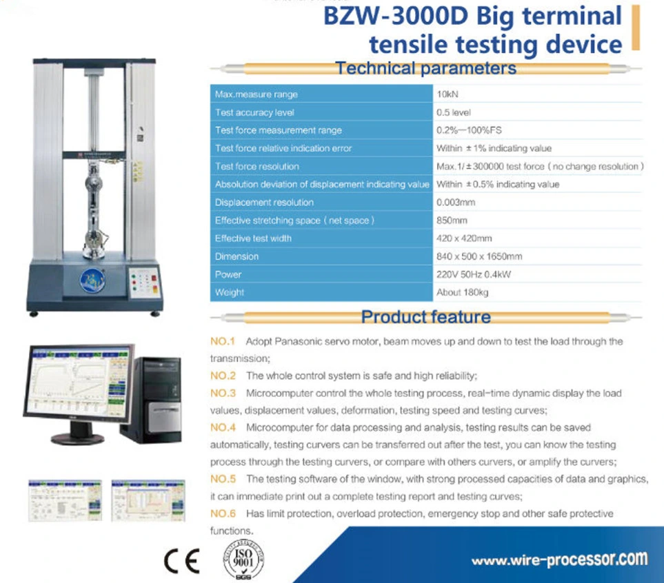 Bzw-3000d Big Terminal Tensile Testing Device