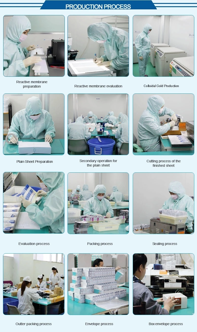 Hightop Antibody Rapid Detection Test Kit Medical Igg Igm Colloidal Gold Method Test Kit Ce