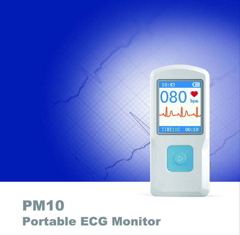 Handheld ICU ECG Blood Analyzer Domectic ECG Monitor