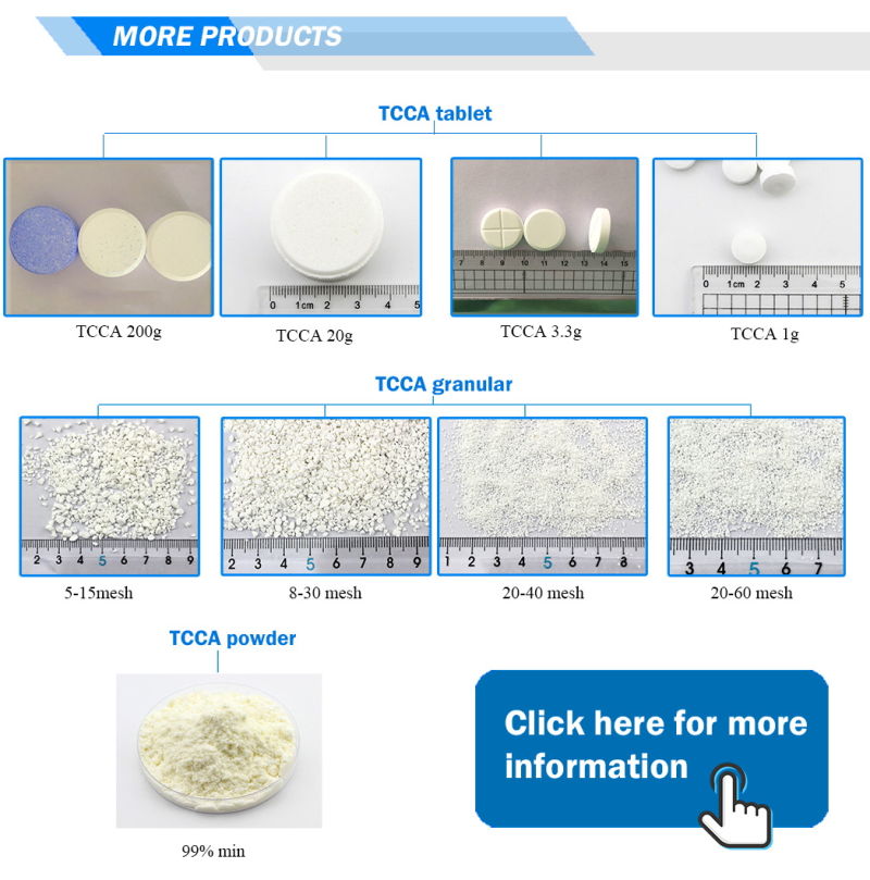 Chlorine Trichloroisocyanuric Acid Trichloro Acid water treatment Swimming Pool Chlorine Multifunction Tablet