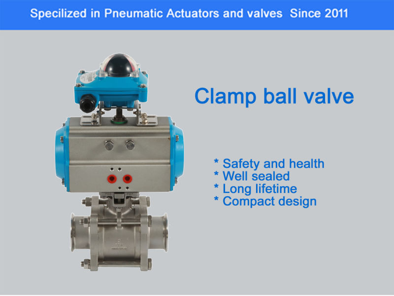 Pneumatic Clamp Ball Valve for Biological Engineering