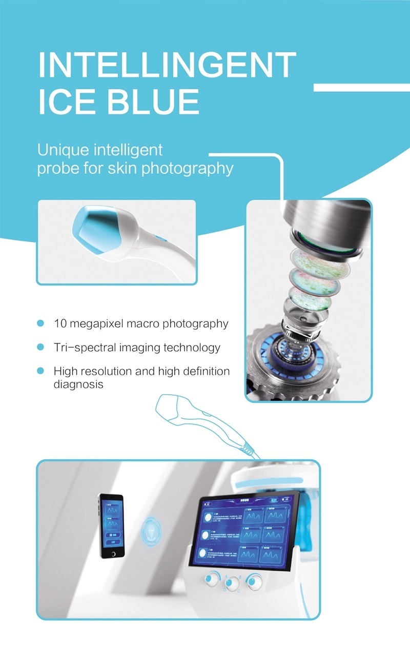 Skin Analyzer Ultrasound Peeling Exfoliating Analyzer Machine